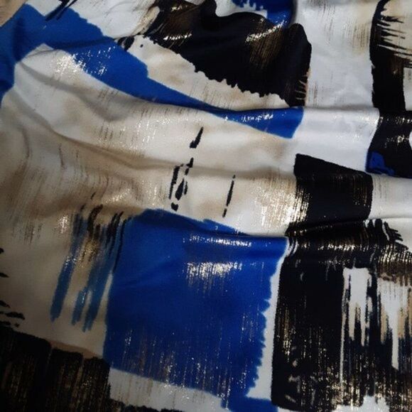 Maggie Barnes Abstract Elegant Top Blouse Plus size 3X - Picture 11 of 12